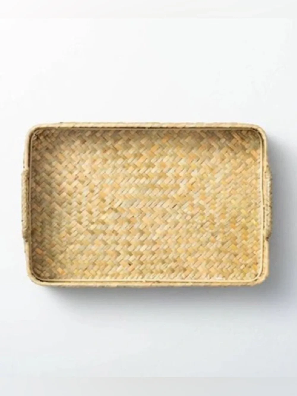 HEARTH & HAND NWT decorative basket with handles -12x8x2